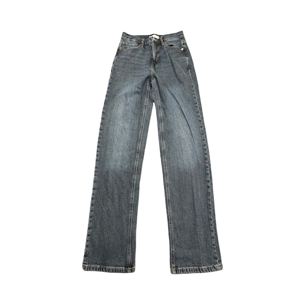 Habitual Peyton Jeans Womens 2/26 Blue Wide Leg High Rise‎ Tide Wash Denim